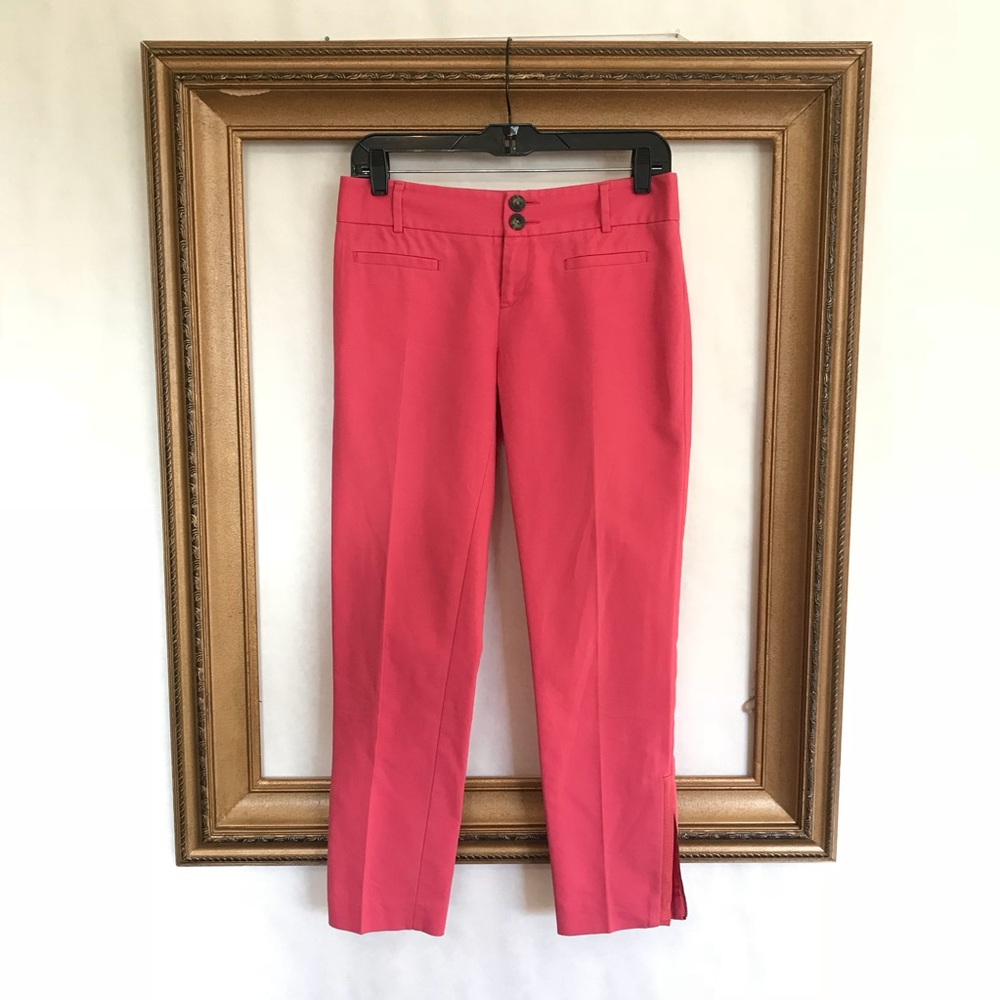 Cartonnier Anthropologie got pink ankle zip pants
